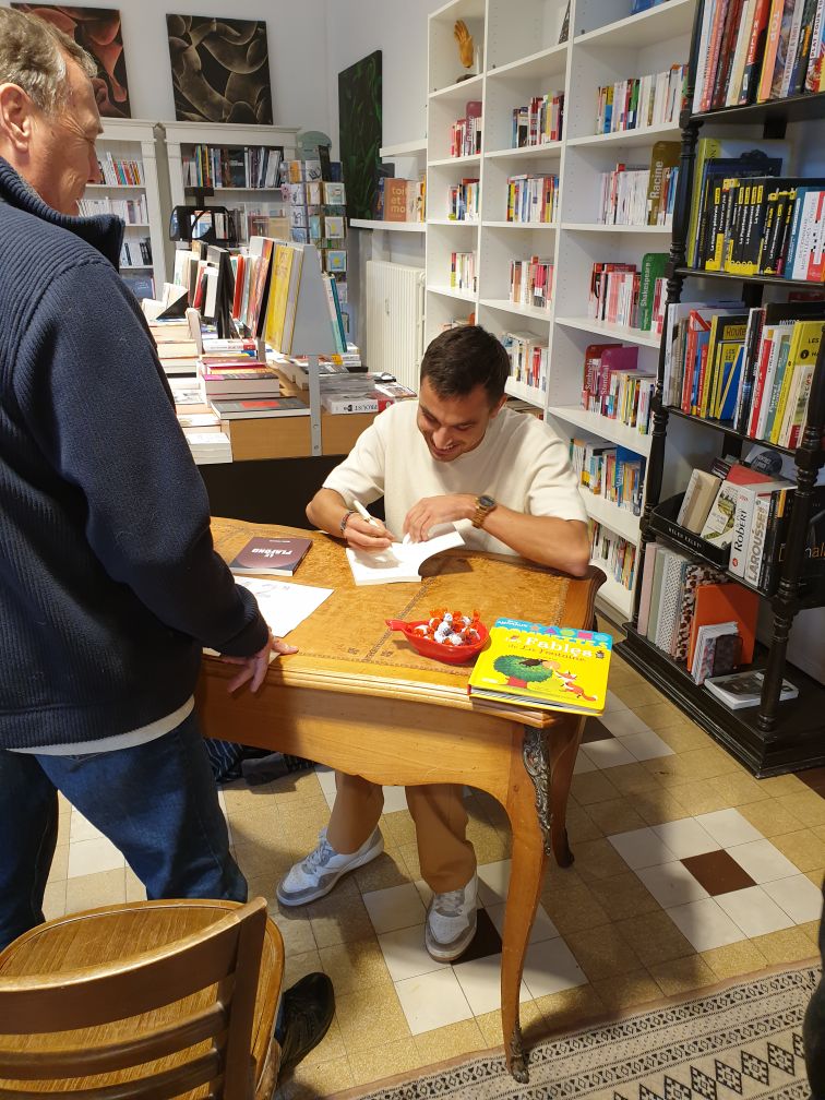 Signing session at La Librairie in Dunkirk