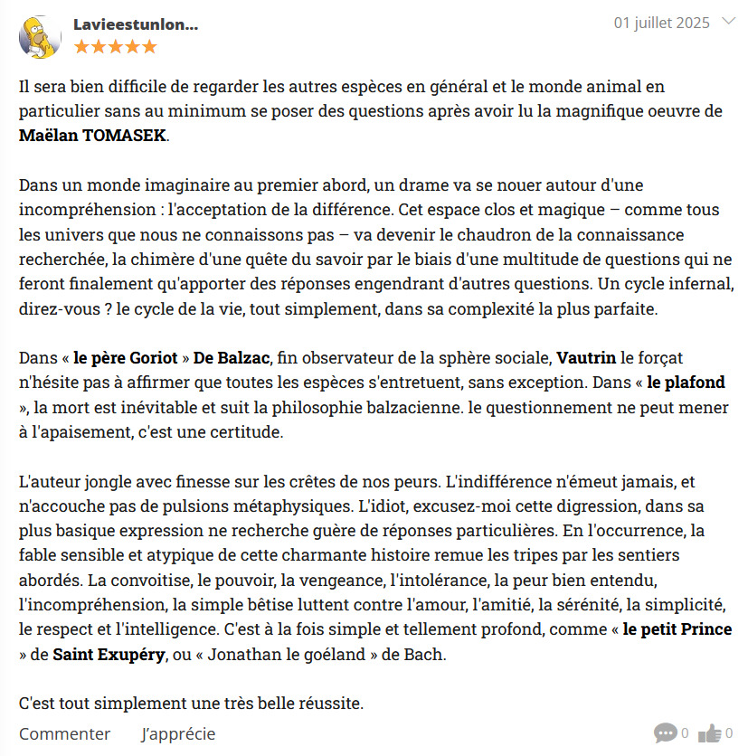 A recent review of Le Plafond
